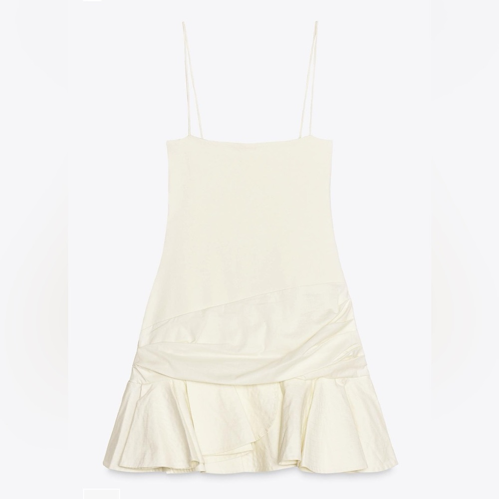 Zara Cream Textured Dress (NWT)